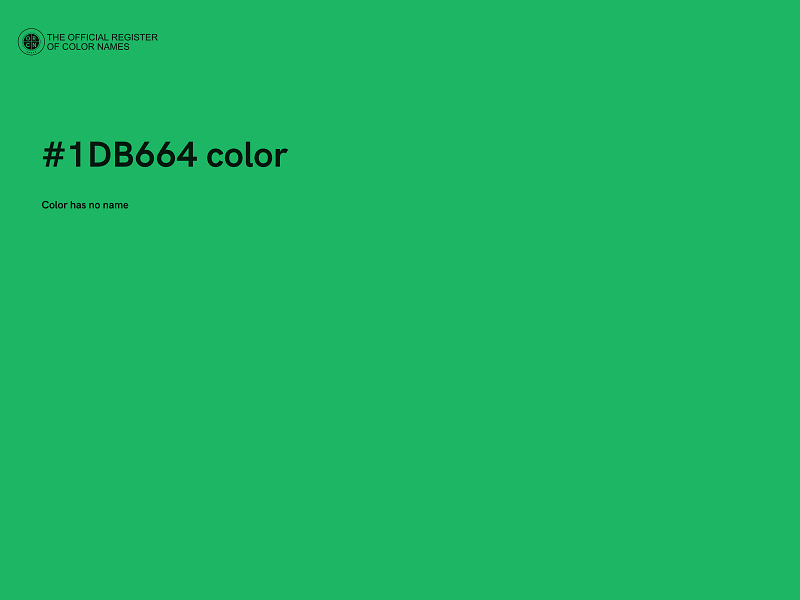 #1DB664 color image