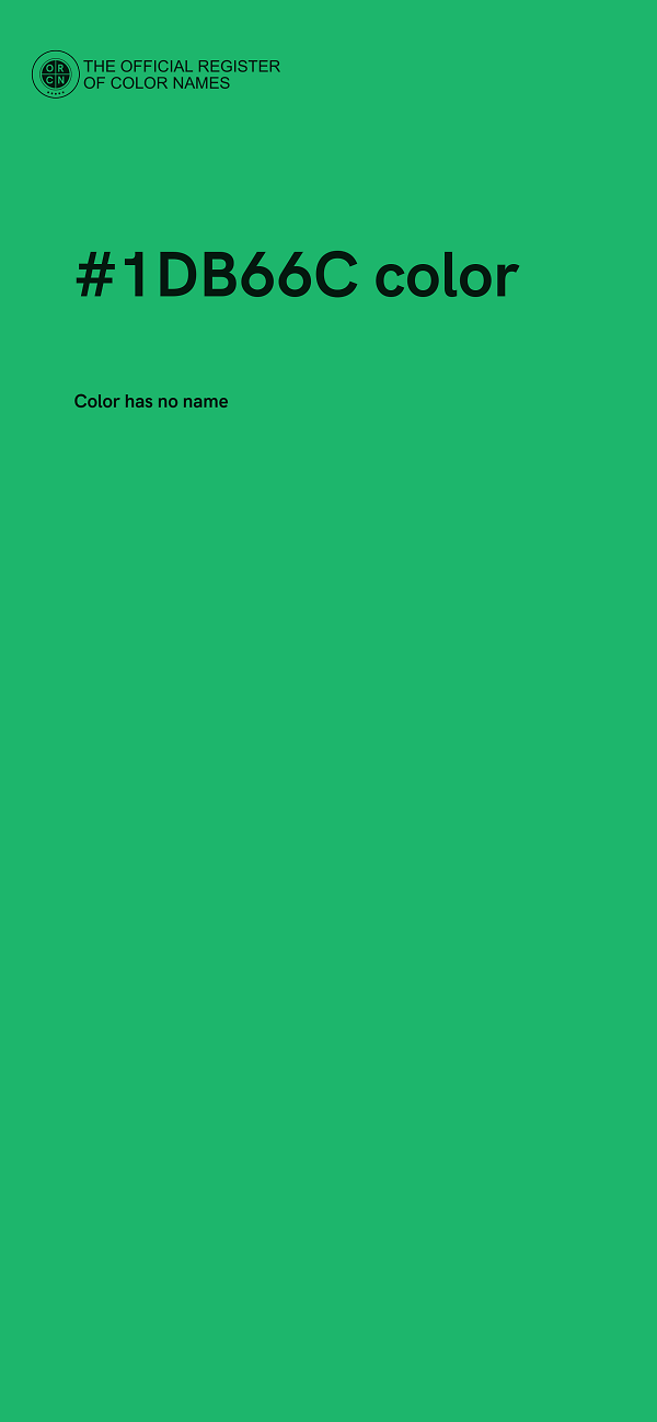#1DB66C color image