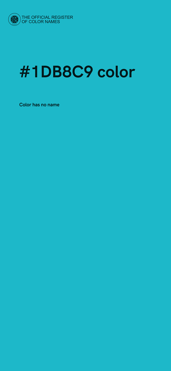 #1DB8C9 color image