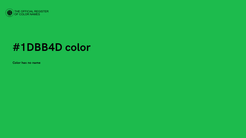 #1DBB4D color image