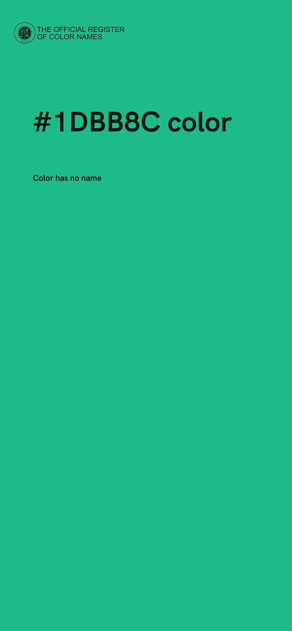 #1DBB8C color image