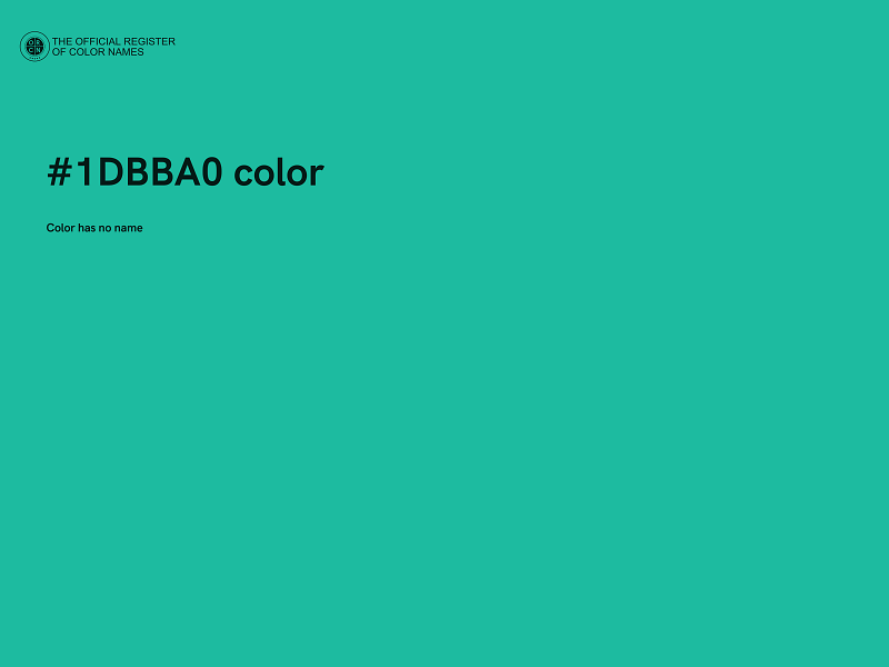 #1DBBA0 color image