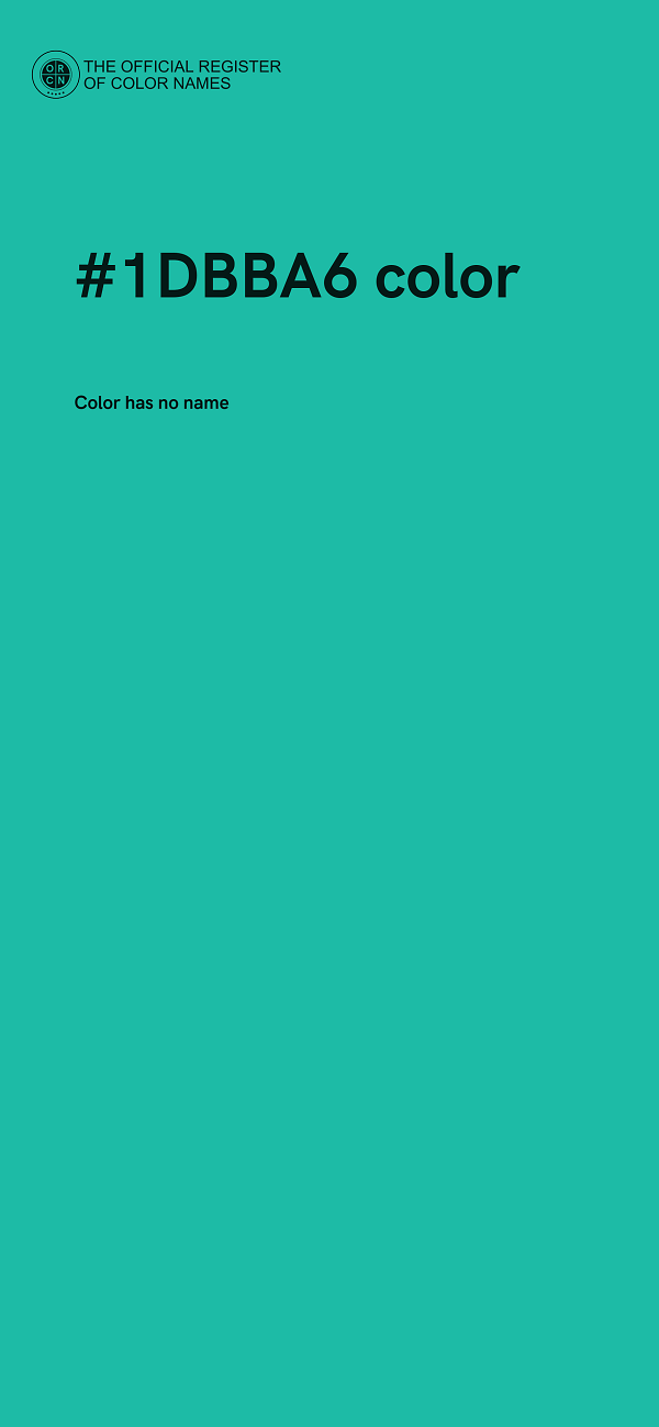#1DBBA6 color image