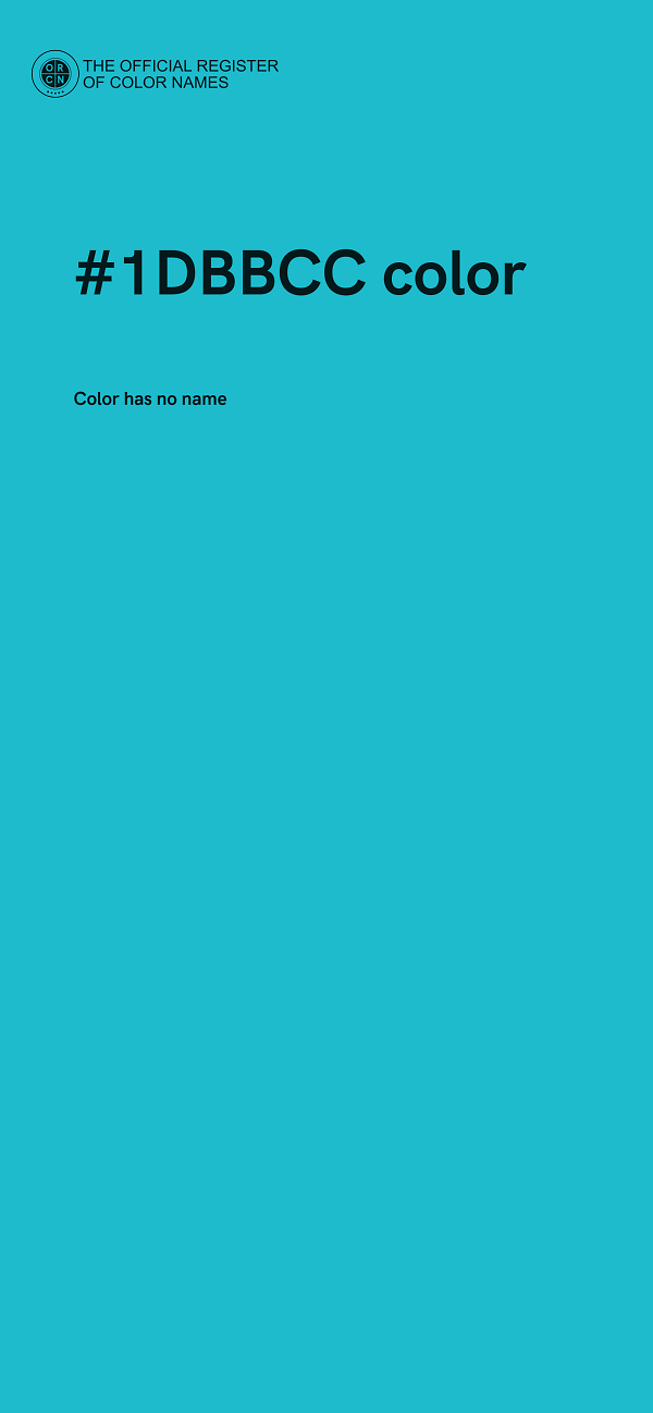 #1DBBCC color image