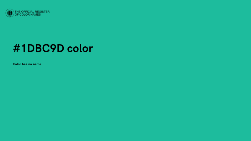 #1DBC9D color image