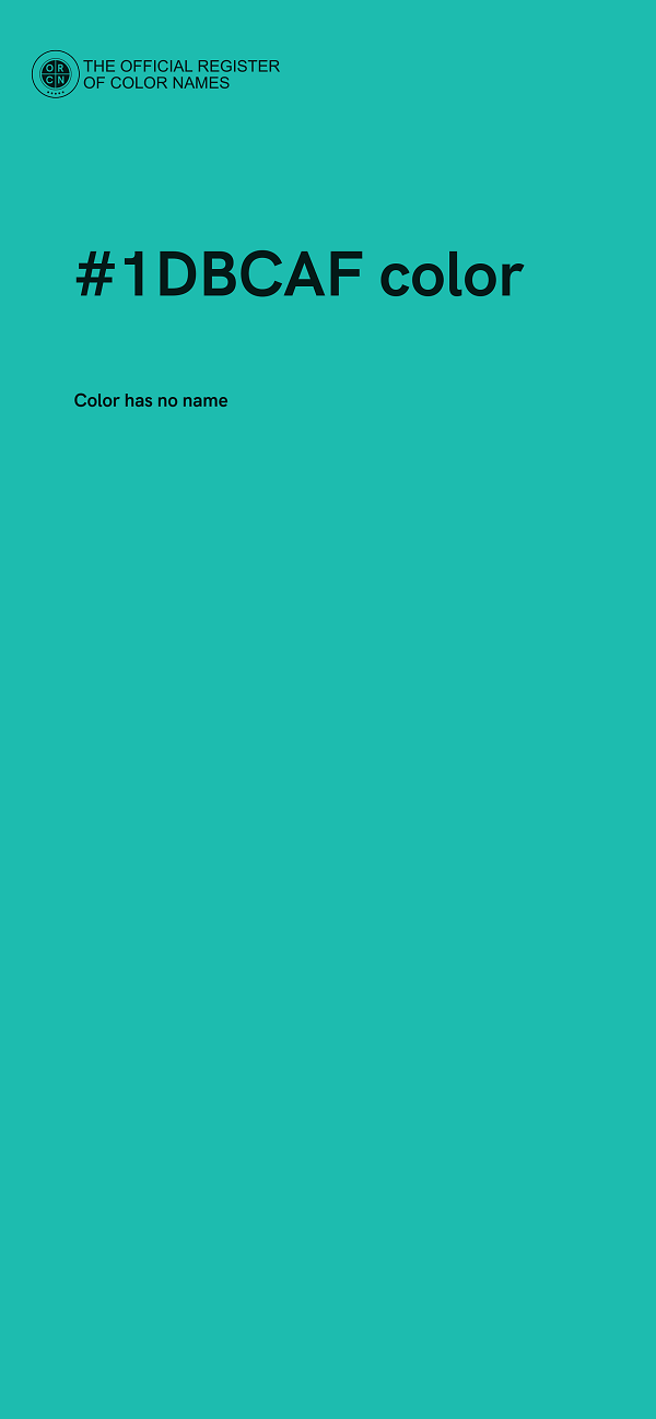 #1DBCAF color image