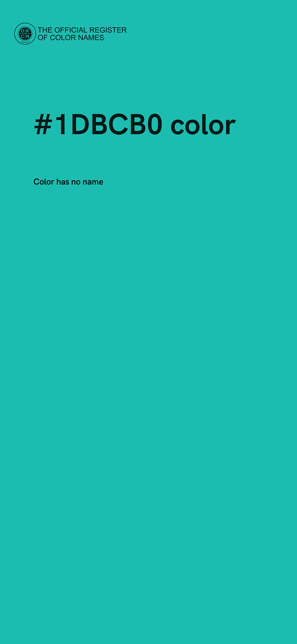 #1DBCB0 color image