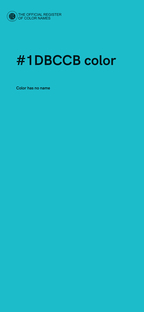 #1DBCCB color image