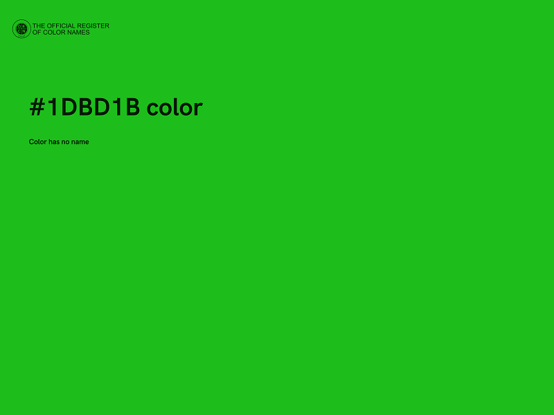 #1DBD1B color image
