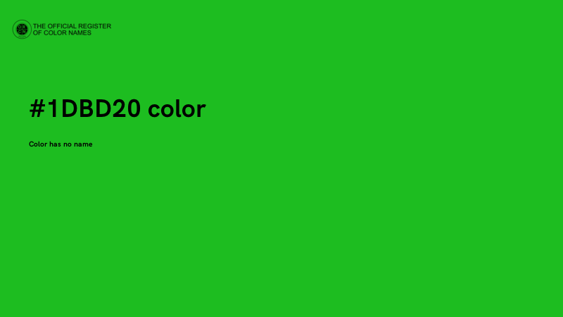 #1DBD20 color image
