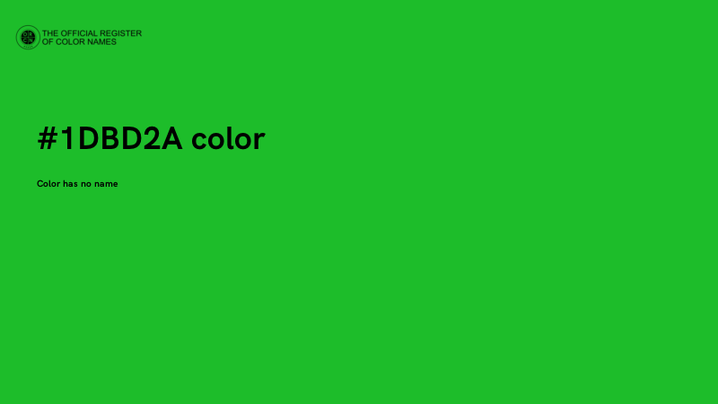 #1DBD2A color image