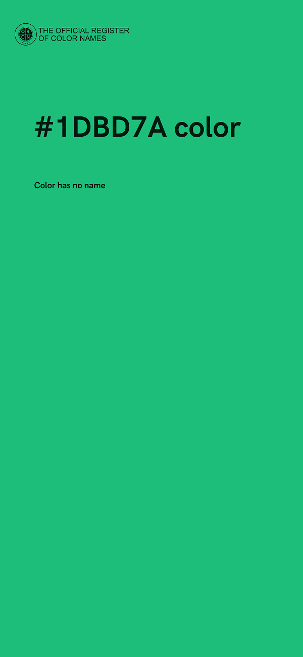 #1DBD7A color image