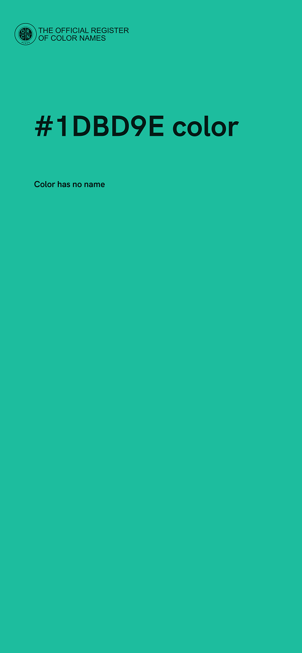 #1DBD9E color image
