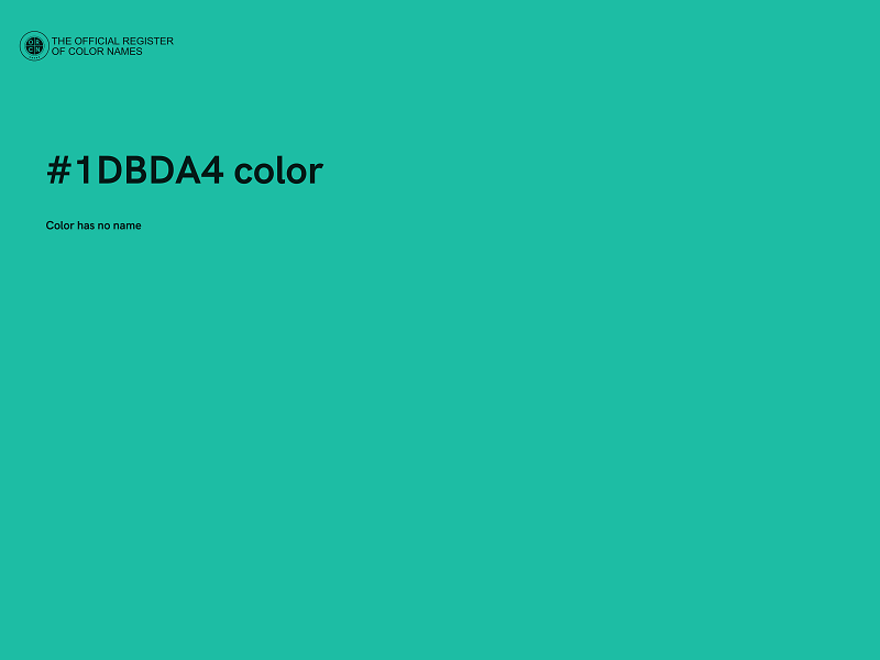 #1DBDA4 color image