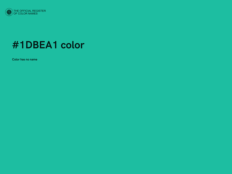 #1DBEA1 color image