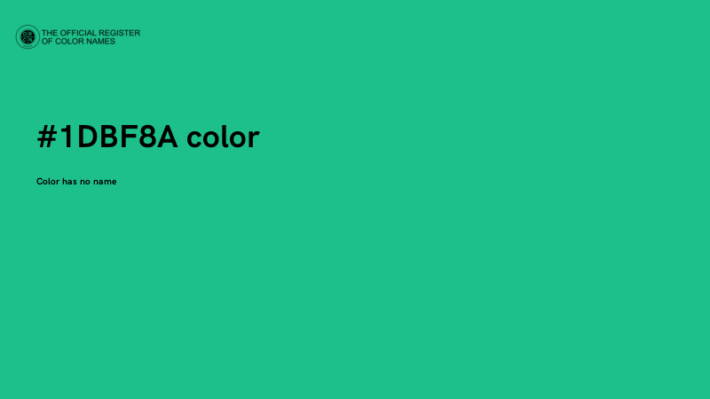 #1DBF8A color image