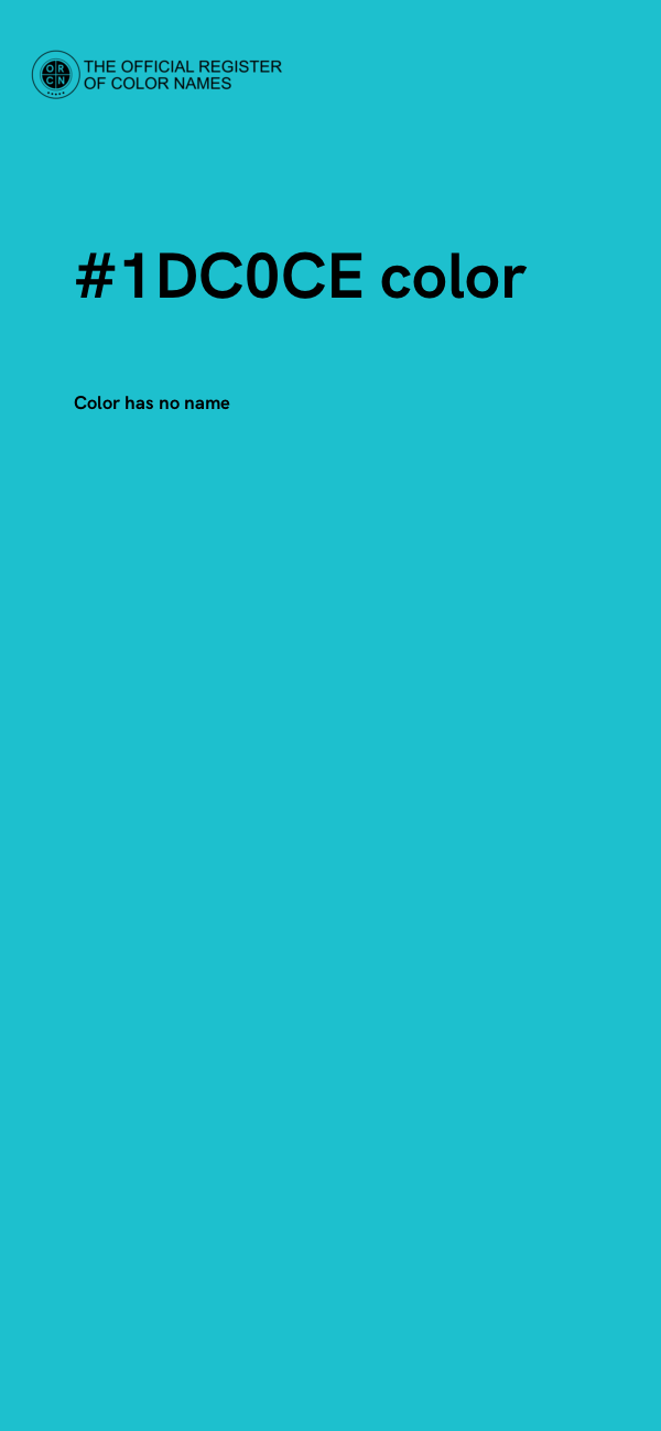 #1DC0CE color image
