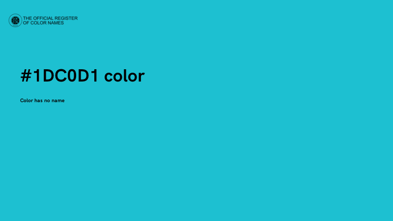 #1DC0D1 color image