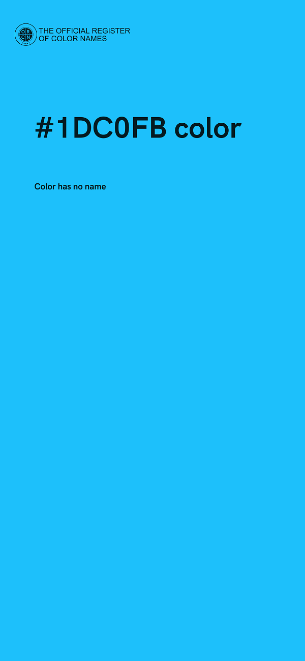 #1DC0FB color image