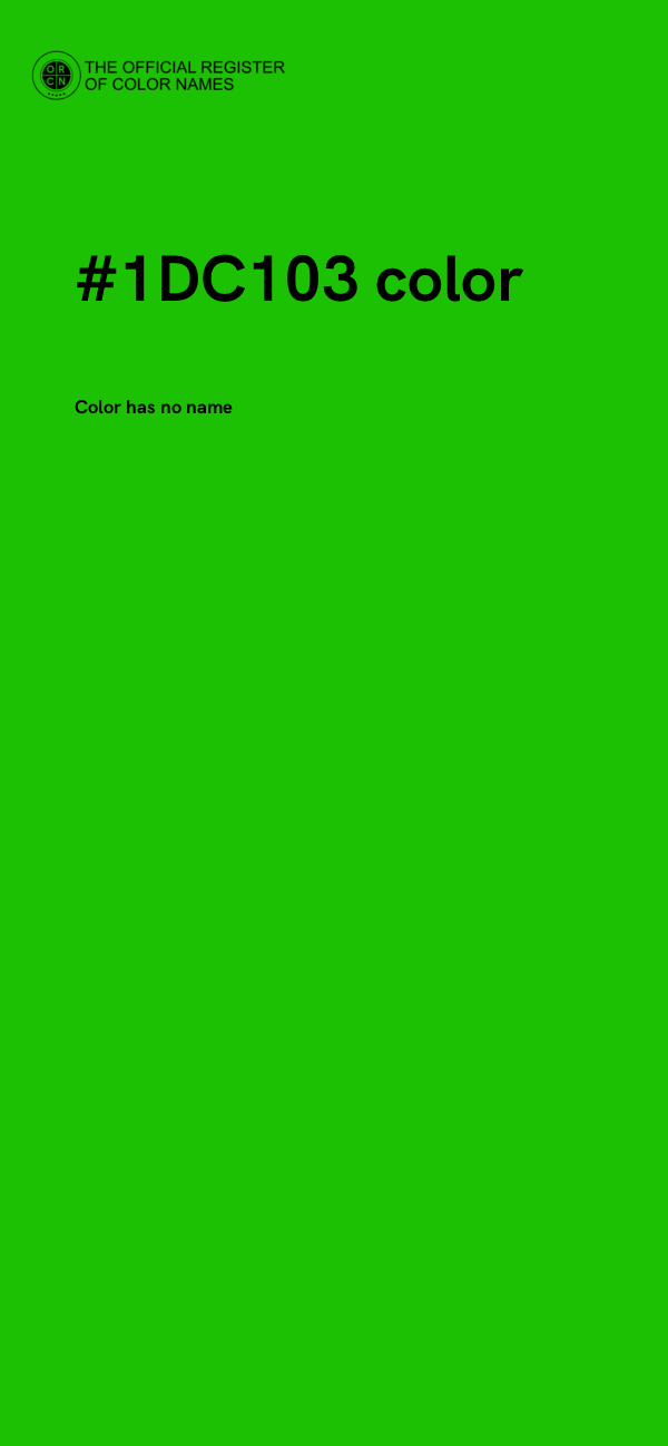 #1DC103 color image
