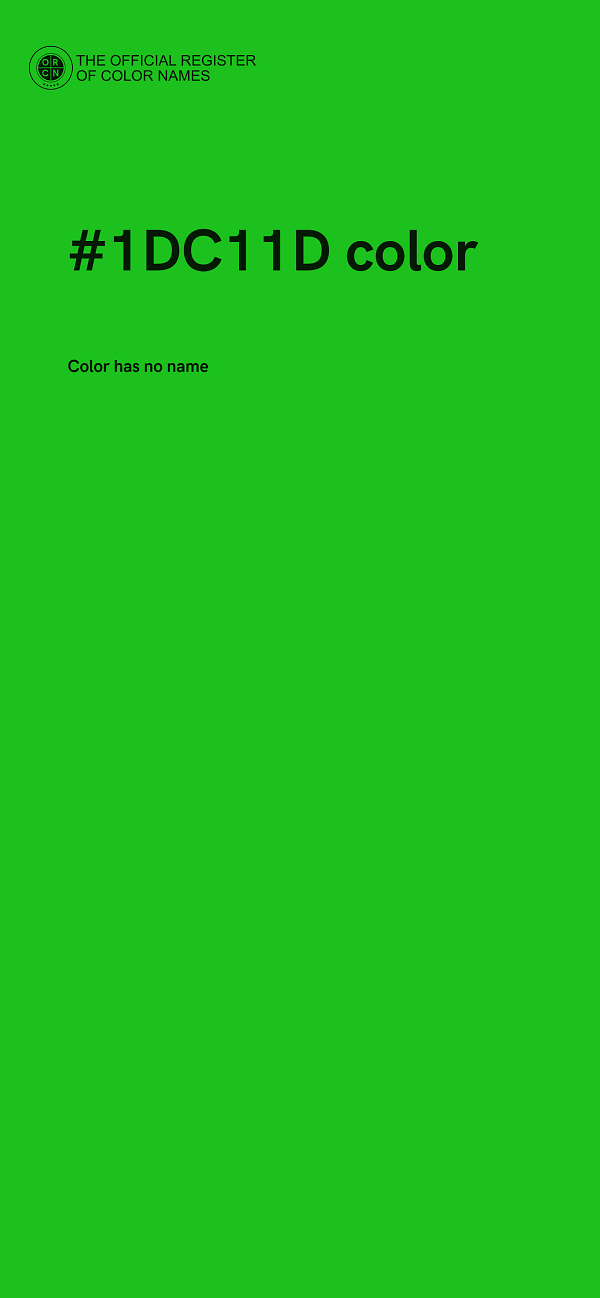 #1DC11D color image