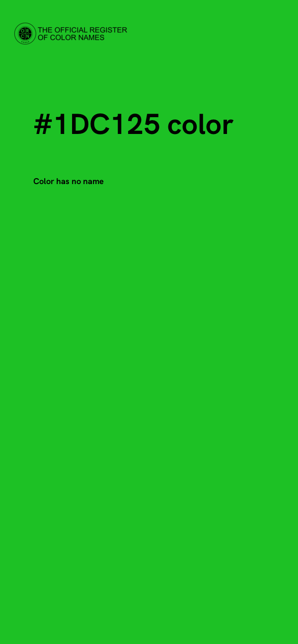 #1DC125 color image