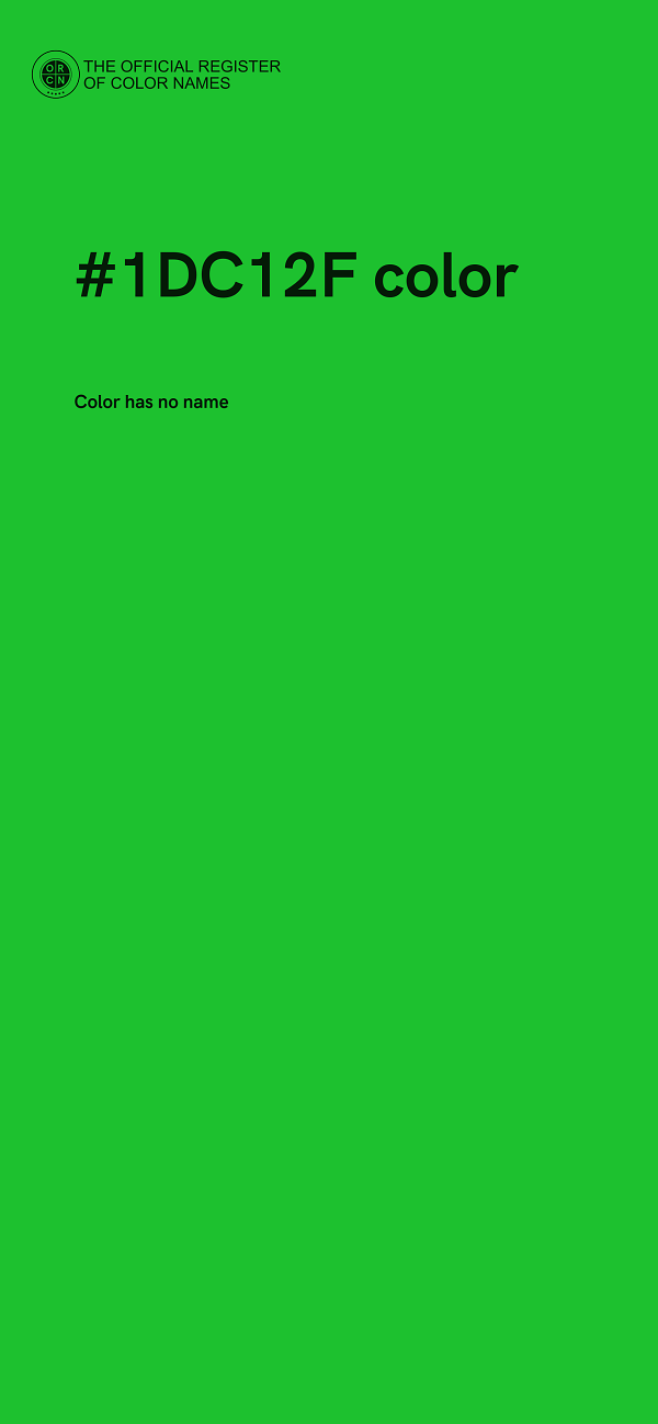 #1DC12F color image