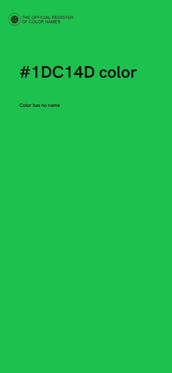 #1DC14D color image