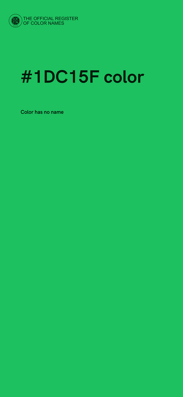 #1DC15F color image