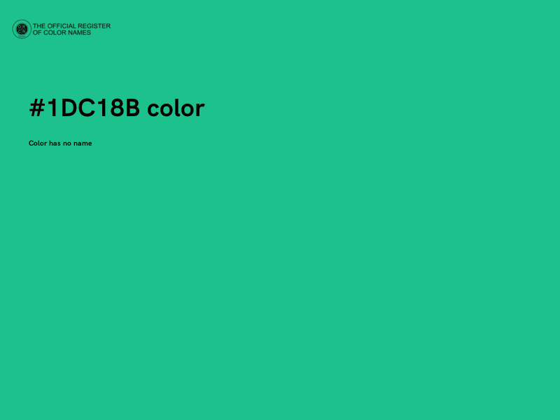 #1DC18B color image