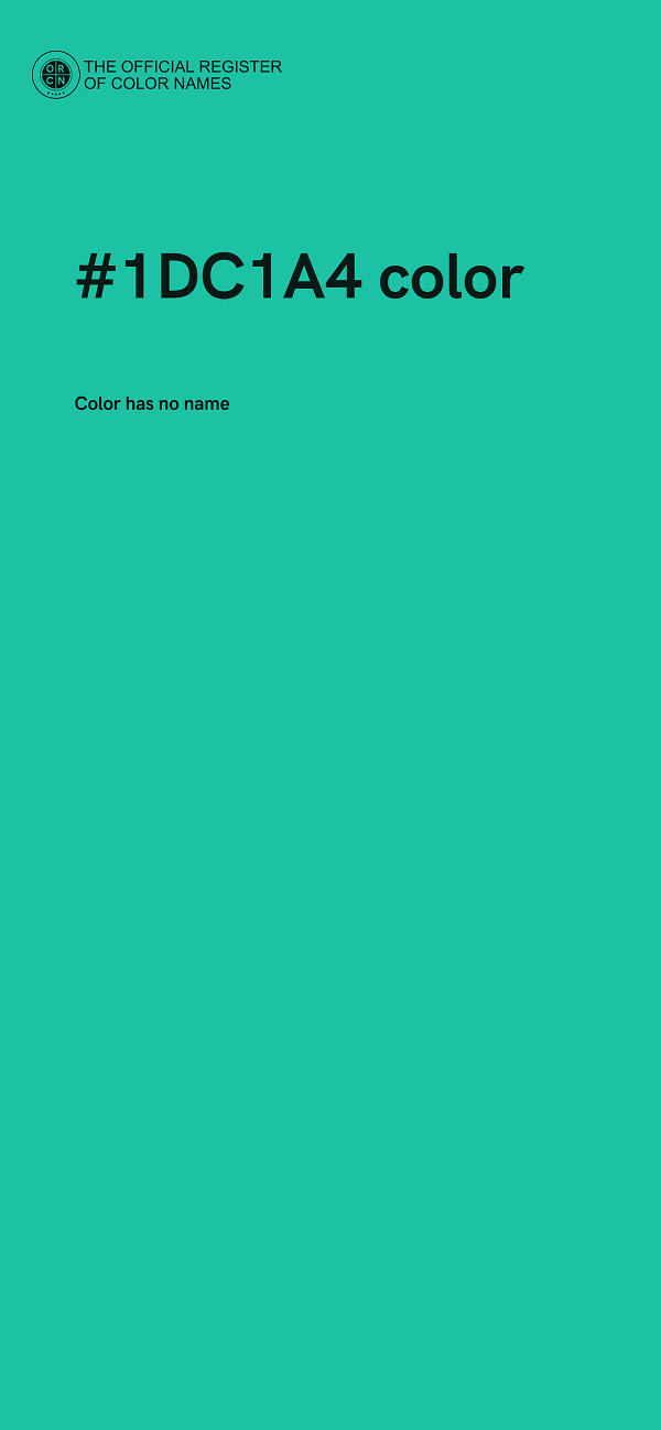 #1DC1A4 color image