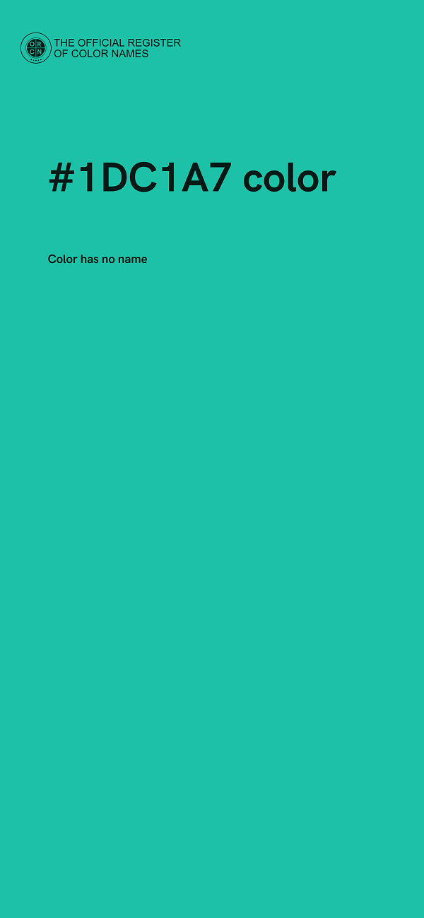 #1DC1A7 color image