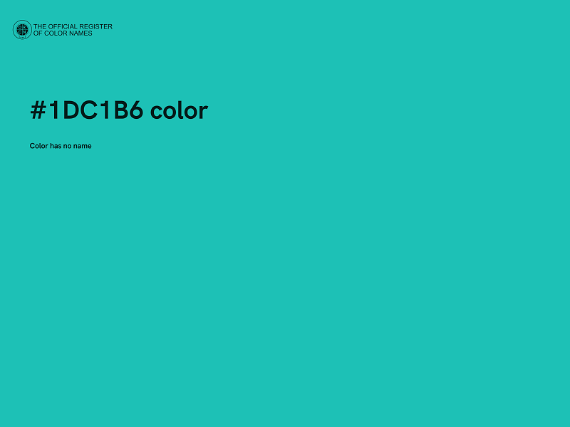 #1DC1B6 color image