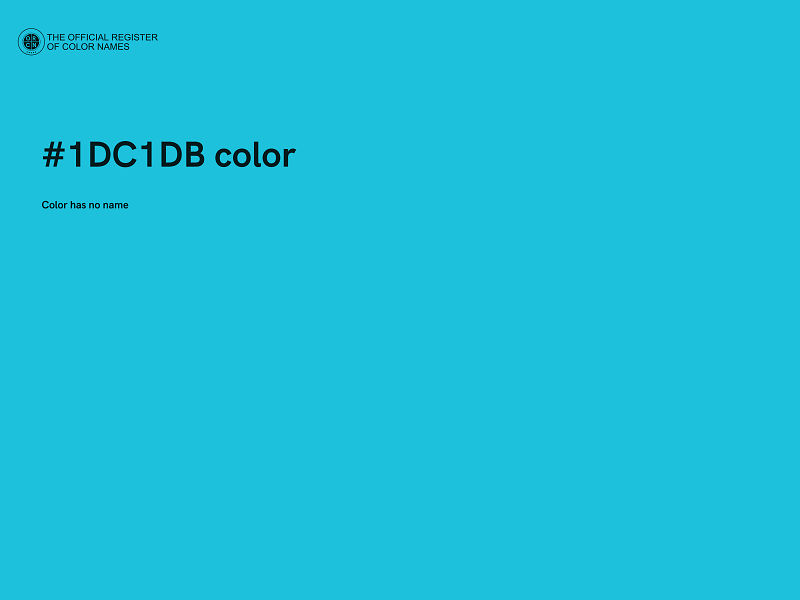 #1DC1DB color image