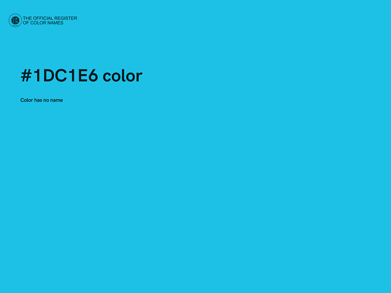 #1DC1E6 color image