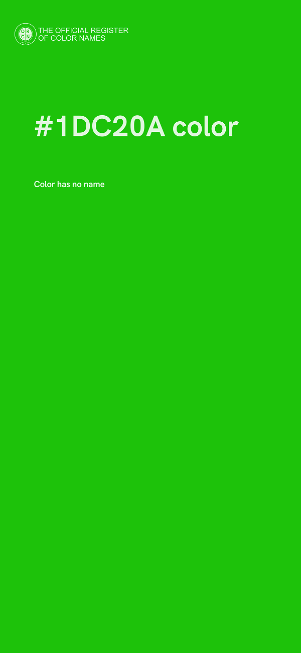 #1DC20A color image