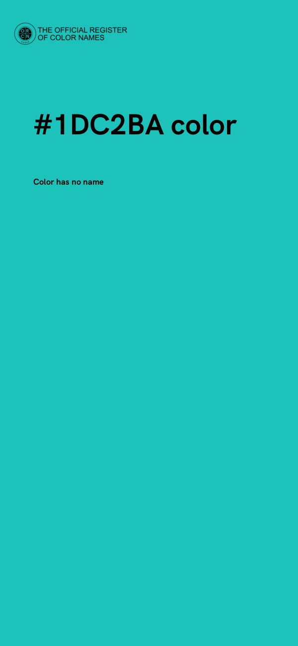 #1DC2BA color image