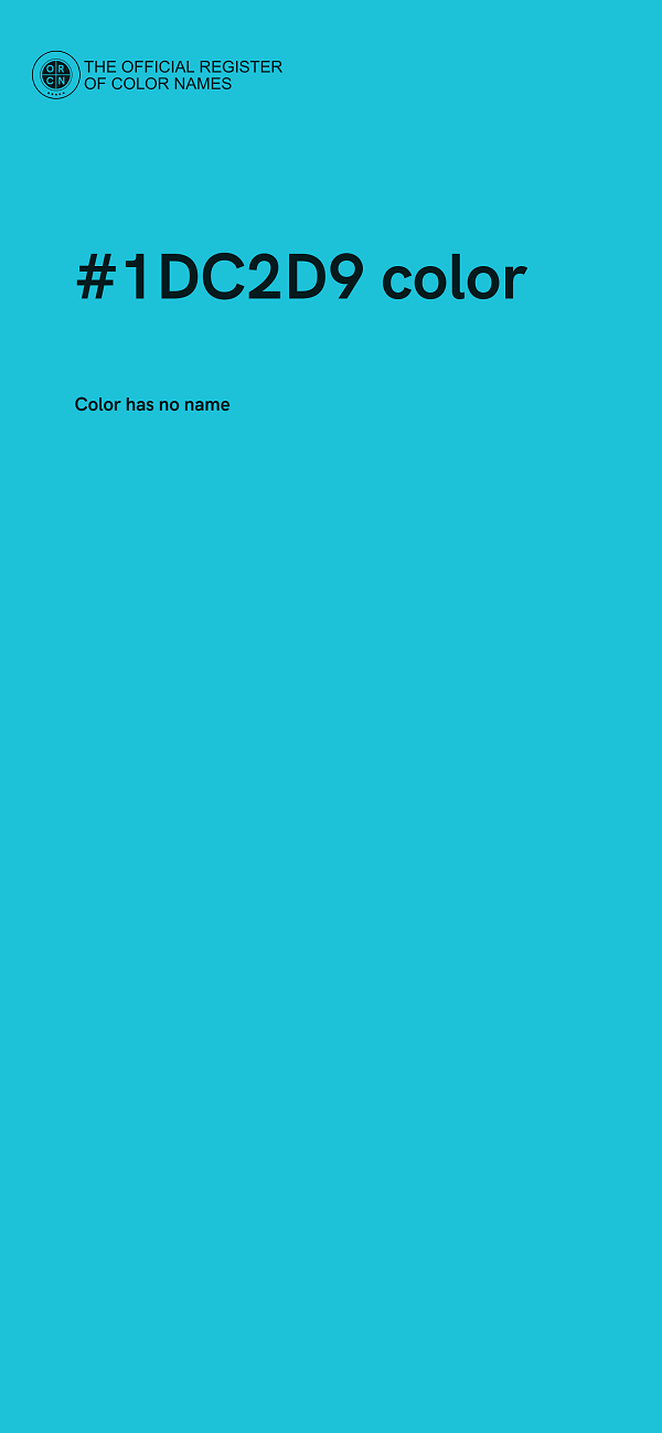 #1DC2D9 color image
