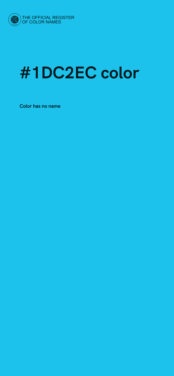 #1DC2EC color image