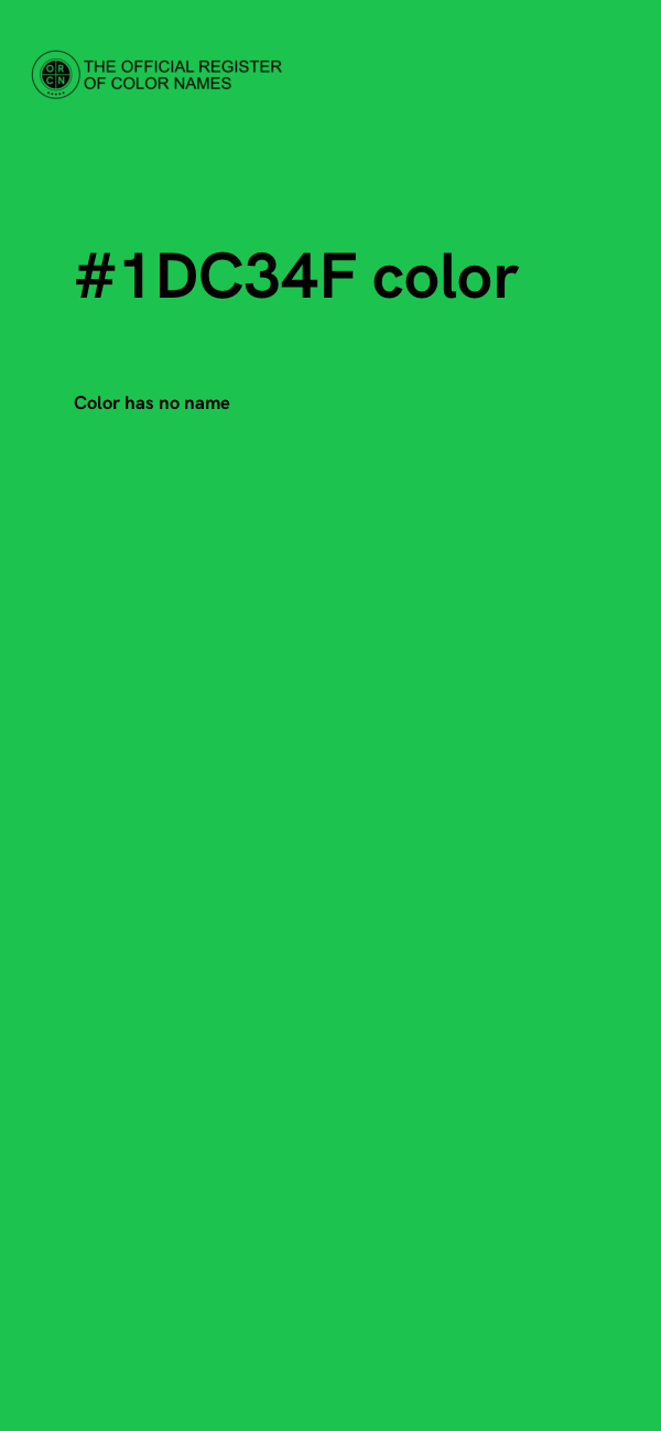 #1DC34F color image