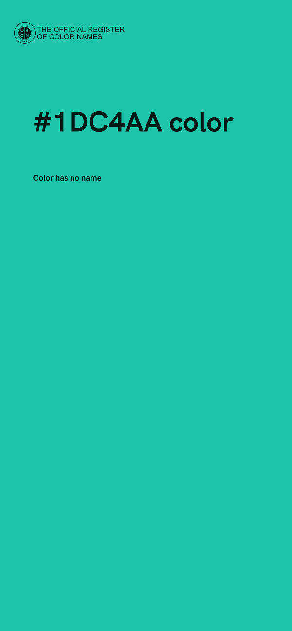 #1DC4AA color image