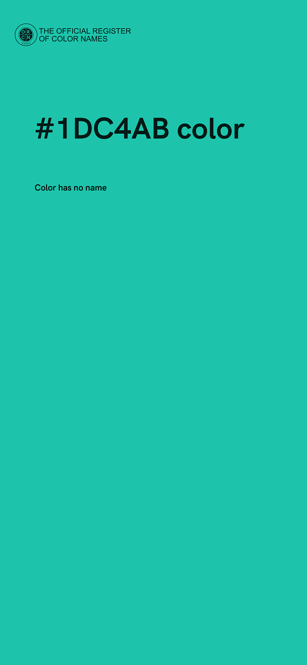 #1DC4AB color image