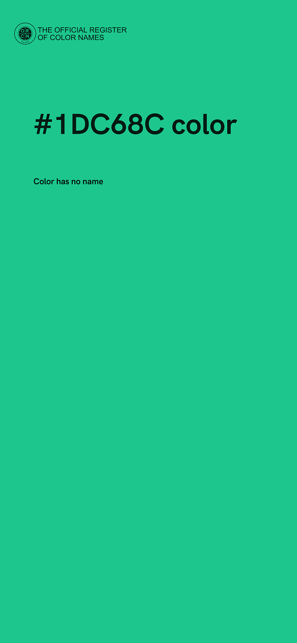 #1DC68C color image