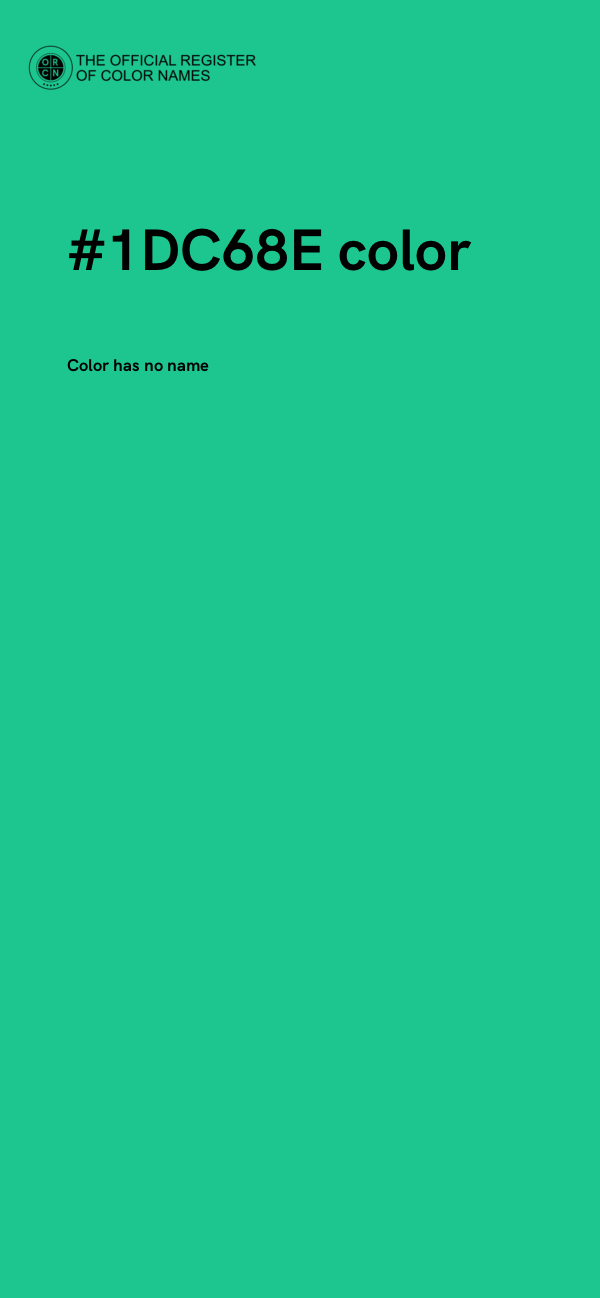 #1DC68E color image