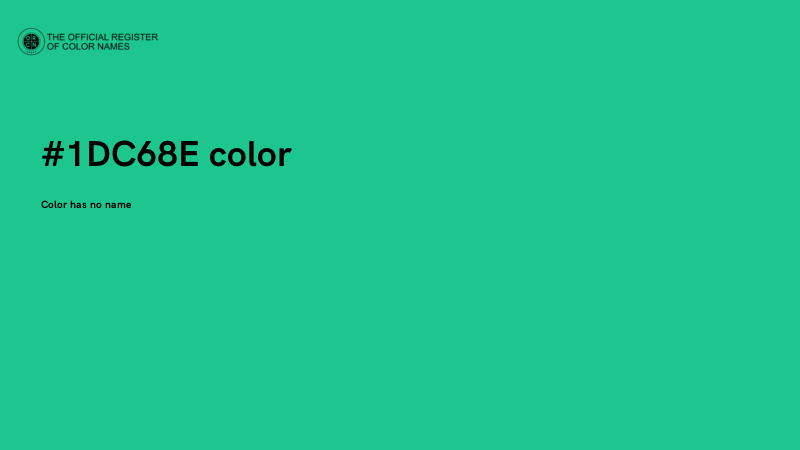 #1DC68E color image