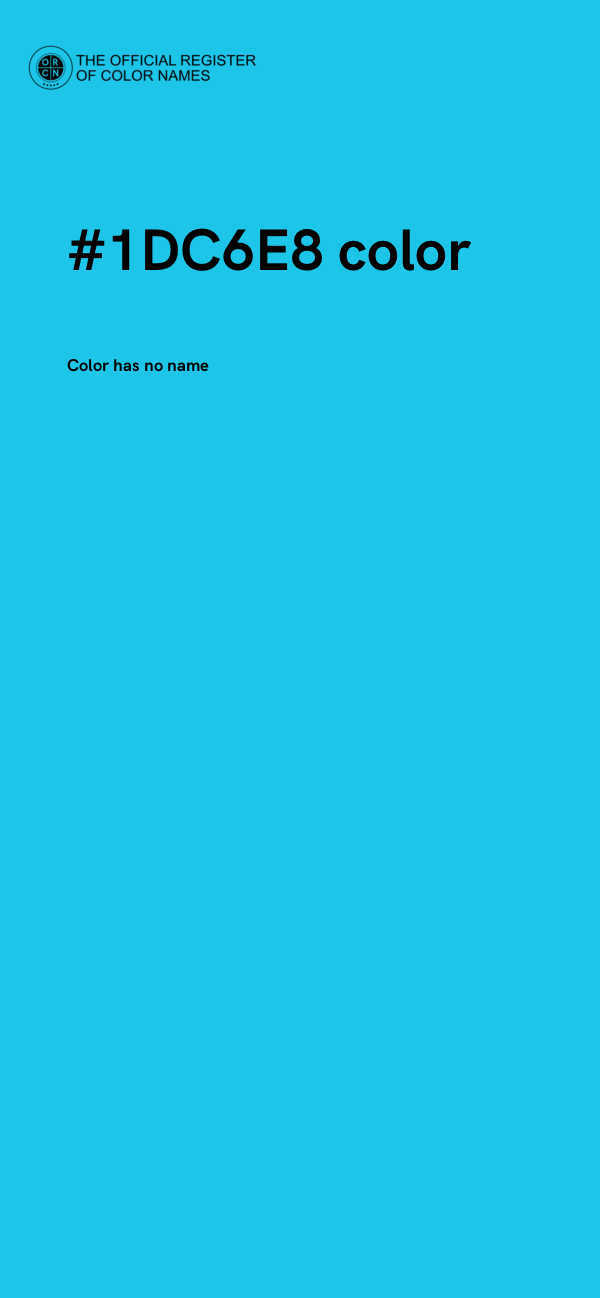 #1DC6E8 color image