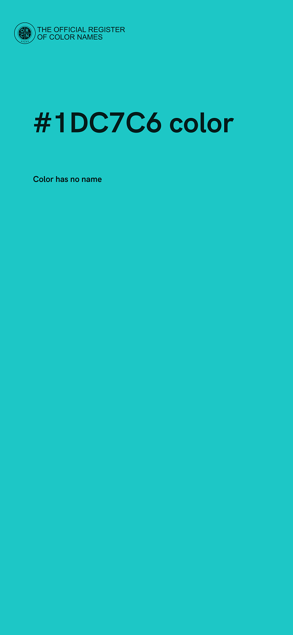 #1DC7C6 color image