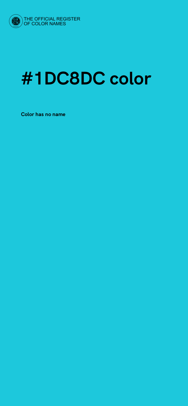 #1DC8DC color image
