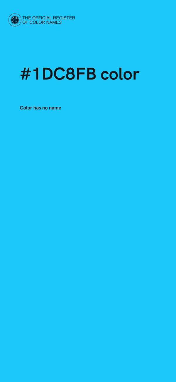 #1DC8FB color image