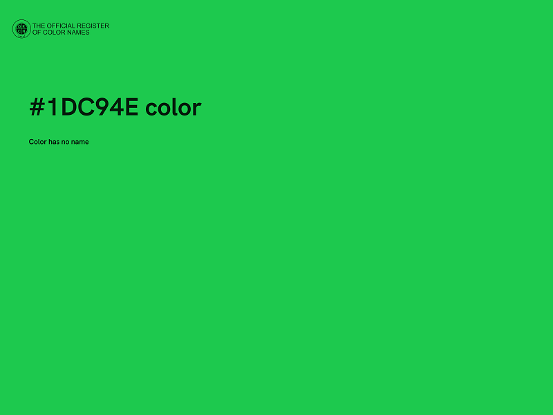 #1DC94E color image